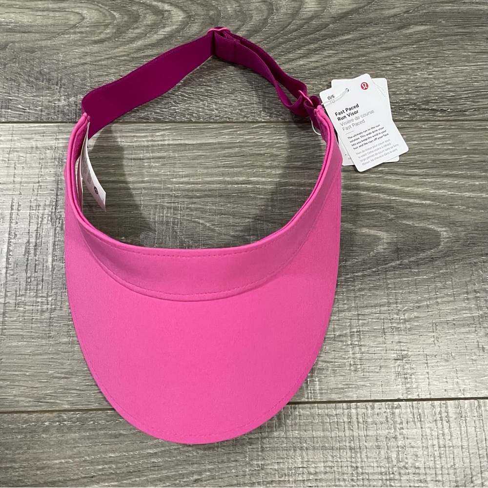 NWT Lululemon Fast Paced Running Visor Sonic Pink